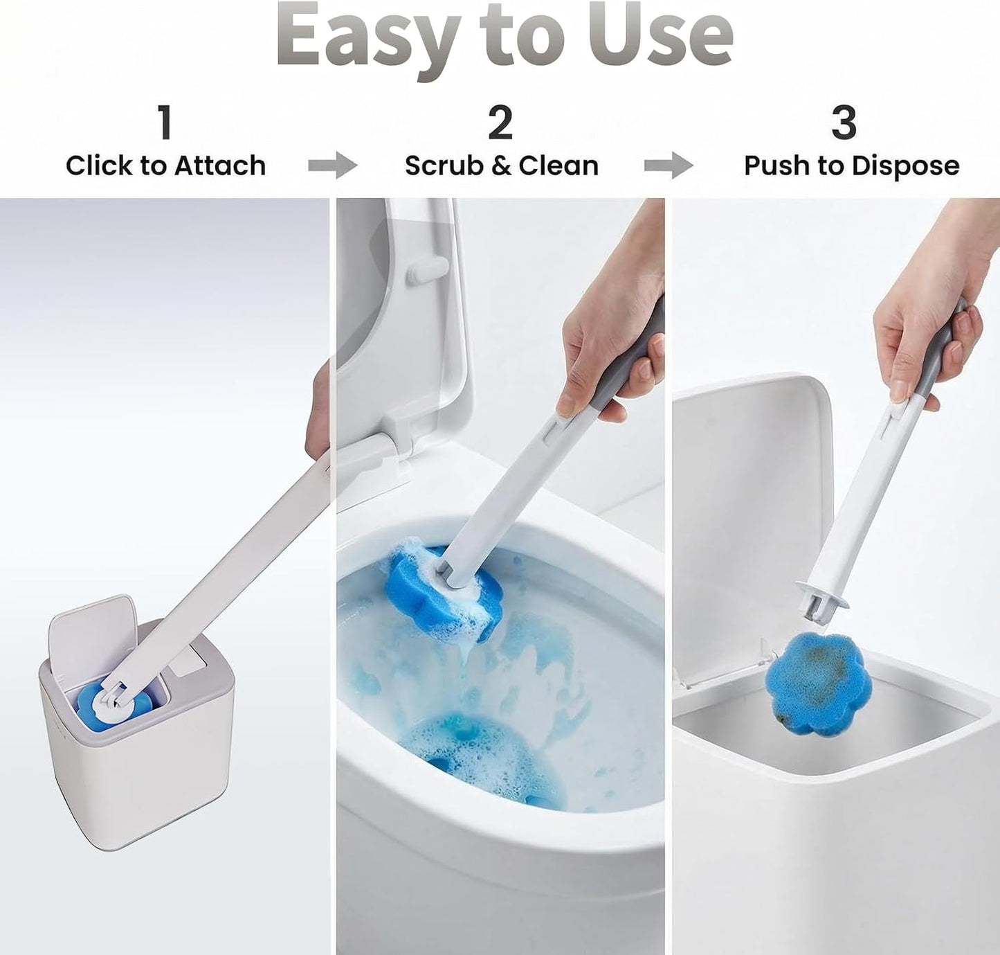 HomeVerse™ Disposable Toilet Brush Set
