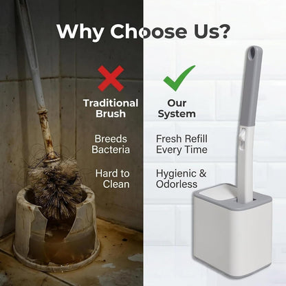 HomeVerse™ Disposable Toilet Brush Set