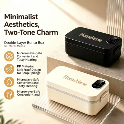 HomeVerse™ 900ml elektrische, beheizte Lunchbox mit LED-Display