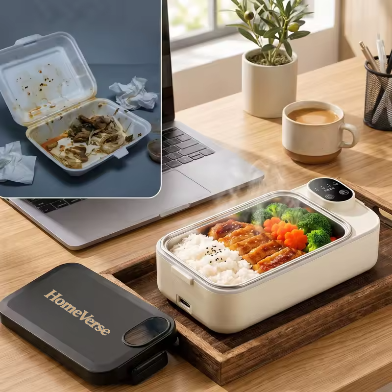HomeVerse™ 900ml elektrische, beheizte Lunchbox mit LED-Display