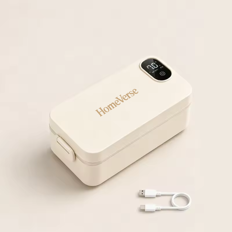 HomeVerse™ 900ml elektrische, beheizte Lunchbox mit LED-Display
